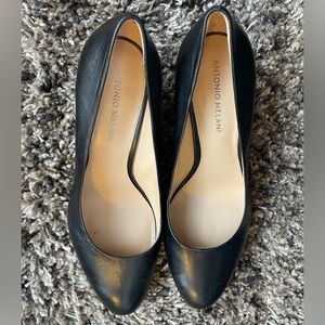 Antonio Melani | Black Wedges | Size 9M